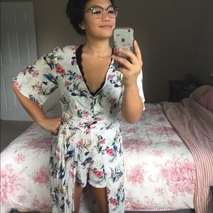 American Eagle Women’s M Floral Maxi Skirt Romper